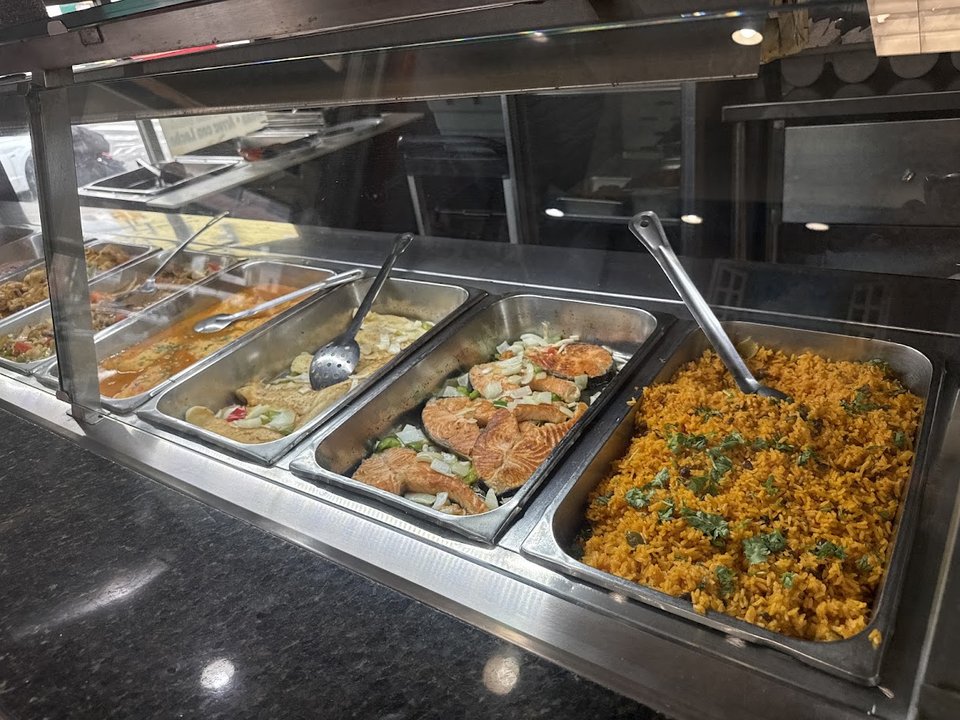 Latin seafood plates served for dine-in.